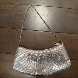 Silver Chainmail Evening Bag
